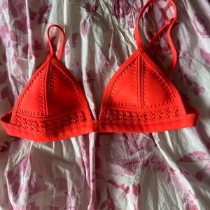 Orange Tringl Bikini top